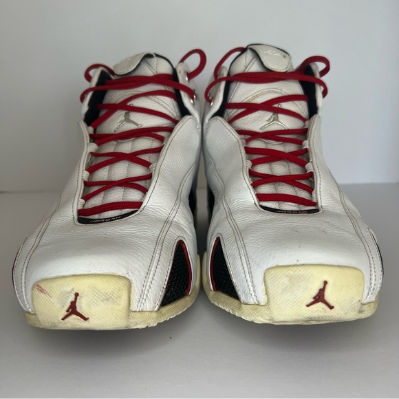 Size 10.5 Nike Air Jordan 21 OG White Varsity Red - Picture 7 of 10